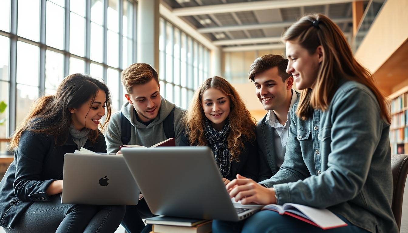 Digital learning platform with online study materials